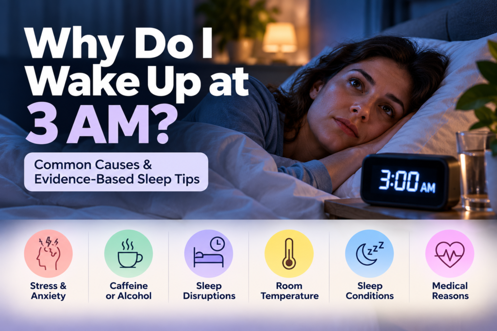 Why Do I Wake Up at 3 AM? Causes & Evidence-Based Sleep Tips